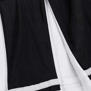 Ensemble deux pièces pour femmes, haut sans manches à bretelles avec jupe plissée, uniforme sportif bicolore, printemps été - Product Image 5