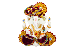 Figura Decorativa de Ganesha Hecha a Mano en Resina, Artesanía Tradicional Religiosa para Decoración de Mesa en Diwali - Product Image 2