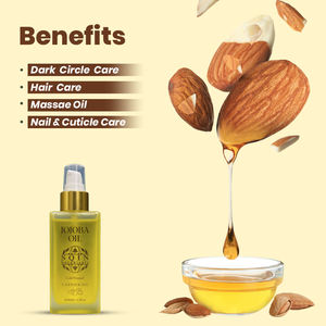 Huile d'amande douce naturelle SQIN Botanicals, pressée à froid, hydratante pour la peau, le visage, les ongles, les cheveux, le cuir chevelu, aromathérapie, massage, vente en gros - Product Image 4