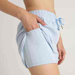 Shorts Deportivos de Yoga para Mujer, Leggings Holgados de Cintura Alta Elástica, Secado Rápido, Transpirables, Doble Capa, para Correr al Aire Libre - Product Image 2