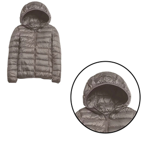<b>Women's</b> Hooded Puffer Coat Durable Windproof <b>Waterproof</b> Breathable Warm Design <b>Lightweight</b> Canvas <b>Women's</b> Puffer <b>Jacket</b> - Product Image 2