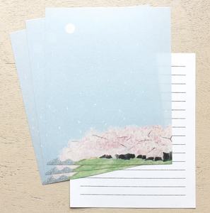 Ensemble de papier à lettres japonais Sakura, papier de papeterie Washi, papier à écrire avec enveloppes - Product Image 3