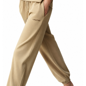 Pantalon de survêtement décontracté pour femme, coupe droite, taille élastique, avec poches, personnalisable OEM, style streetwear - Product Image 6