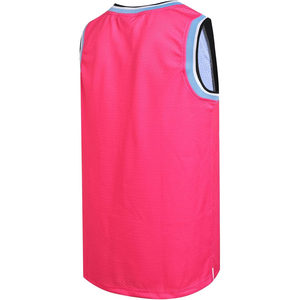 เสื้อบาสเก็ตบอลแขนกุดตาข่ายสีชมพู คอกลม ระบายอากาศได้ดี ทรงปกติ สำหรับผู้ใหญ่ ใส่ได้ทั้งชายและหญิง ชุดกีฬาทุกฤดูกาล - Product Image 2