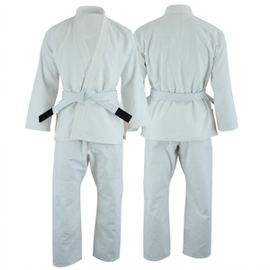 Kimono de Jiu-Jitsu Brésilien 100% Coton avec Logo Personnalisé Blanc – Uniforme de Judo et Arts Martiaux en Gros - Product Image 3