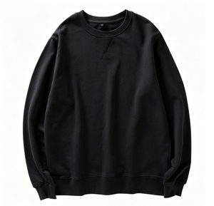 Sweat-shirt à col rond personnalisé 2026 pour homme, en coton French Terry, pull uni à col rond avec impression de logo - Product Image 1