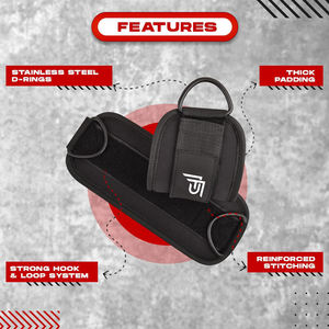 สายรัดข้อเท้าออกกำลังกายคุณภาพสูงพร้อมโลโก้สั่งทำ วัสดุนีโอพรีนนุ่ม ไม่ลื่น ปรับได้ เหมาะสำหรับทุกเพศ อุปกรณ์เพื่อความปลอดภัยสำหรับแบรนด์ฟิตเนส - Product Image 6