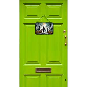 Multicolore NOUVEAU Halloween Loups-garous Suspension murale Spooky Décalcomanies de porte pour cuisine Bar Salle de bain-Décoration intérieure 8HX12W - Product Image 2