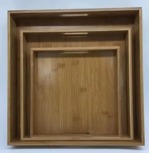 REHMAN CRAFT Handcrafted <b>Oval</b> Wooden Serving Tray-Modern Natural Wood <b>Coffee</b> <b>Table</b> Food Platter Cutout Handles Food Grade - Product Image 6