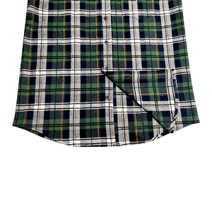 Producto Popular: Camisa de Franela de Lana para Hombre, Bicolor, con Borde Crudo - Product Image 2