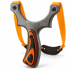 Design Display Piece For Interior Decoration Damascus Steel <b>Slingshot</b> Pattern Steel Handmade Decorative Collectible Traditional - Product Image 1