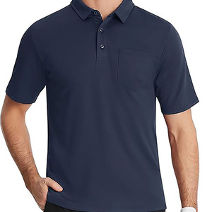 Polo clásico para hombre hecho en Pakistán, con logotipo personalizado, manga corta, cuello, corte ajustado, bordado, venta al por mayor. - Product Image 1