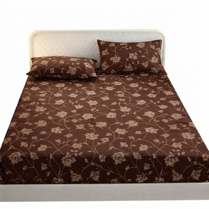 Drap-housse Grand Confort Pleasure King |   Literie de style hôtelier en coton épais |   Ensemble de draps de lit avec 2 taies d'oreiller - Product Image 1