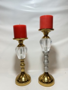 Juego de Portavelas de Aluminio de Lujo para Bodas, Elegantes Candelabros Dorados para Centro de Mesa de Recepción, Decoración para Fiestas y Eventos - Product Image 4