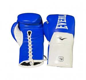 Guantes de Boxeo Estilo Mexicano al por Mayor, con Logotipo Personalizado, de Cuero Vacuno de Calidad, con Cordones, Antideslizantes, Ajustables, Equipo de Boxeo - Product Image 1