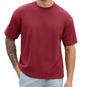 T-shirt oversize uni élégant pour homme, grande taille, impression et broderie personnalisées, t-shirt oversize uni pour homme - Product Image 5