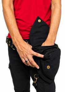 Bolsa de Cintura de Lona de Algodón con Diseño Único, Ligera, con Bolsillos Seguros con Cierre, Disponible al Mejor Precio del Mercado - Product Image 2