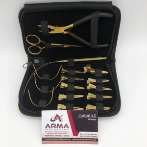 High Quality Professional Hair <b>Extension</b> Pliers Kit Plasma Gold Black Coating <b>Micro</b> Link Surgical Grade Stainless Steel for - Product Image 3