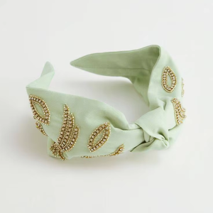 Diadema de Cuentas de Vidrio Bordadas Coloridas, Estilo Retro Bohemio, para Deportes, Regalo para Mejores Amigas y Madres - Product Image 1