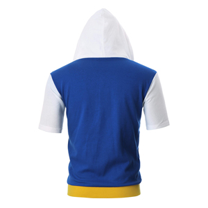Sudadera con Capucha y Cremallera de Manga Corta para Hombre, Cómoda y Casual para el Hogar, Ideal para el Uso Diario con Bolsillo Frontal - Product Image 2