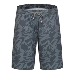 Men's Geometric Print Quick Dry Anti-UV Breathable <b>Swim</b> Shorts with Pockets Drawstring Waist Casual Board Shorts - Product Image 1