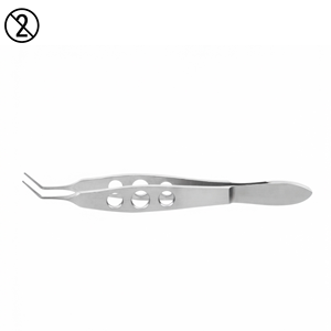 Pinzas Haberle-McPherson Desechables de un Solo Uso, Instrumento Quirúrgico Oftálmico, Pinzas Microquirúrgicas de Acero Inoxidable - Product Image 1