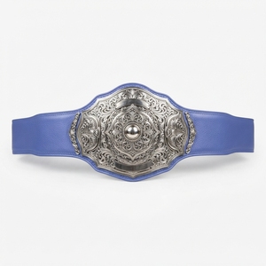 Ceinture de championnat de lutte personnalisée, ceinture de récompense sportive haut de gamme, plaques métalliques personnalisées, sangle en cuir, nom et logo gravés - Product Image 4