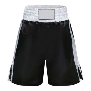 Shorts de combat de boxe thaïlandaise et de kick-boxing pour hommes, 100 % polyester, respirants, séchage rapide, taille haute, grandes tailles, personnalisables - Product Image 3