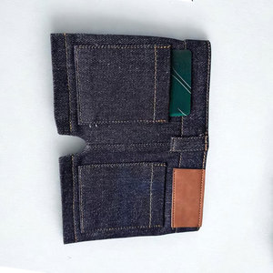 Mini portefeuille en tissu jean, organisateur de cartes léger, porte-monnaie portable, petit porte-billets pour femmes et hommes - Product Image 4