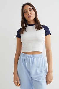 Custom Women Short Sleeve Crop <b>Top</b> Knitted 100% Cotton Eco-Friendly Soft Stretch Casual High Quality OEM ODM Private Label - Product Image 4
