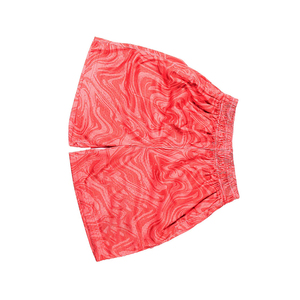 Shorts de bain pour hommes en toile unie, fabriqués en usine, avec logo personnalisé, style streetwear décontracté, fermeture à cordon, séchage rapide, vente en gros - Product Image 3