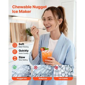 Macchina per il ghiaccio portatile da banco Daily 44 Lbs con paletta autopulente da 4 Lbs e cestello per la conservazione del ghiaccio, kit per la preparazione di ghiaccio a pepite per uso domestico - Product Image 3