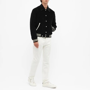 Veste universitaire personnalisable, nouvelle mode, de haute qualité, respirante, col en V, fermeture éclair, logo brodé sur le devant, unisexe - Product Image 1
