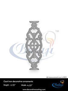 Balaji Metals - Joints d'escalier en fer forgé décoratifs de qualité supérieure, modèle BM-165, résistants à l'eau, couleurs personnalisées, hauteur 11,75 pouces, OEM - Product Image 3
