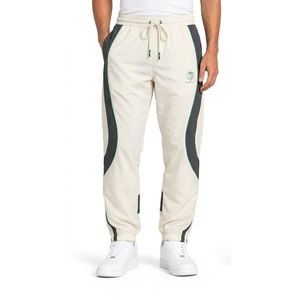 Pantalon de survêtement pour homme en polyester 100% à empiècements, coupe décontractée, pour l'entraînement sportif, avec construction latérale contrastante - Product Image 4