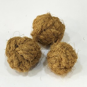 Nuevas llegadas: Pelota de cuerda de coco con cordón, juguetes ecológicos para masticar, juguete interactivo para mascotas. - Product Image 4