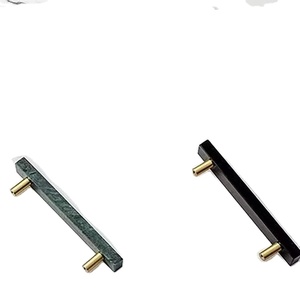 Manija de puerta de acero inoxidable personalizada de fabricante, barra de hotel de lujo, manija de puerta de vidrio de mármol, manija de puerta corredera de gama alta para Villa - Product Image 1