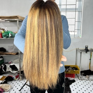 วิกผมตรงแบบเต็มศีรษะ สี 27 และ 6 วิกผมแท้ เวียดนาม เรมีแฮร์ ถอนขนมาแล้ว เส้นผมธรรมชาติ - Product Image 1