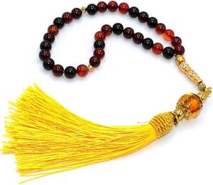 ลูกปัดทำด้วยมือ tasbeeh สำหรับช่างฝีมือที่มีจริยธรรมผลิตภัณฑ์ลูกปัด tasbeeh สำหรับการนมัสการในชีวิตประจำวันและการอธิษฐานอย่างสันติ - Product Image 5