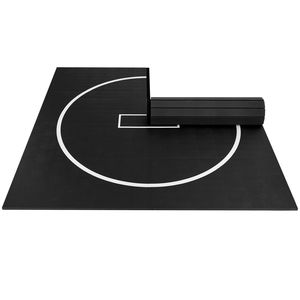 Tapete de Lucha de PVC Impermeable de 10x10 pies, Tapete Grueso para Entrenamiento de Artes Marciales, Tapete Enrollable para Ejercicios en el Gimnasio, Tapete Circular para Entrenamiento en Casa - Product Image 1