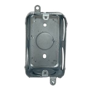 Caja de Conexiones Metálica Rectangular de Acero Galvanizado de 1.6 mm de Grosor y 1 Pulgada con Orificios, Tipo Simple, con Orejas Externas - Product Image 3