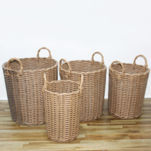 Cesta de Lavandería Multifuncional Ecológica de Plástico con Marco Tejido a Mano, Nueva y en Oferta - Product Image 6