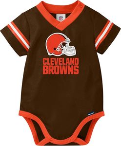 Body de Bebé Color Granate del Equipo de Fútbol Americano de Washington con Bandera Americana, Ribete Amarillo y Logotipo Bordado, 100% Poliéster, Malla Brillante - Product Image 4