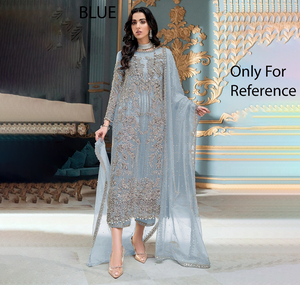 Oferta Especial: Salwar Kameez de Invierno de Organza Pesada con Bordado de Diseño Exclusivo, de Poliéster, de Alta Calidad, Listo para Usar, para Fiesta, para Mujer - Product Image 1