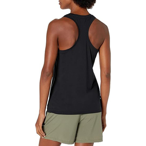 เสื้อกล้ามผู้หญิงแบบผูกด้านหน้า ผ้าไนลอนผสมสแปนเด็กซ์ แขนกุด แต่งดีเทลผูกปม ความยาวครอป ผ้ามีเท็กซ์เจอร์ สไตล์สตรีทแฟชั่น - Product Image 2