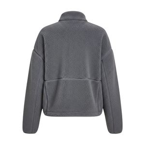 Chaqueta de Forro Polar Sherpa Gris para Mujer al por Mayor, Diseño Personalizado Duradero, Sudadera Urbana de Gran Gramaje - Product Image 5