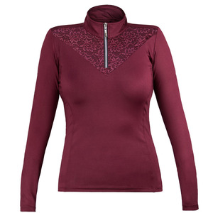 Camisa de Equitación para Mujer, Diseño Sencillo, Estilo Elegante, Secado Rápido, Transpirable, Tela de Spandex/Algodón, Manga Larga, Alta Calidad, Personalizable - Product Image 1