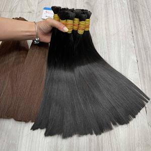 Oferta 2026: Cabello Ruso a Granel, Color Negro, Súper Liso, Extensiones de Cabello Humano de Vietnam, Cutícula Alineada, Sin Enredos - Product Image 5