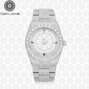 Montre de luxe Charm_Jewells en acier inoxydable, boîtier 40 mm, verre saphir, analogique lumineux, mécanique, mode homme, date automatique, 10 bars - Product Image 2