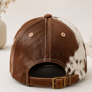 2026 Premium Genuine Cowhide Leather Cowboy <b>Hat</b> for Men <b>Western</b> Style Wide Brim Outdoor Riding <b>Hat</b> Cowhide Leather <b>Hat</b> - Product Image 3